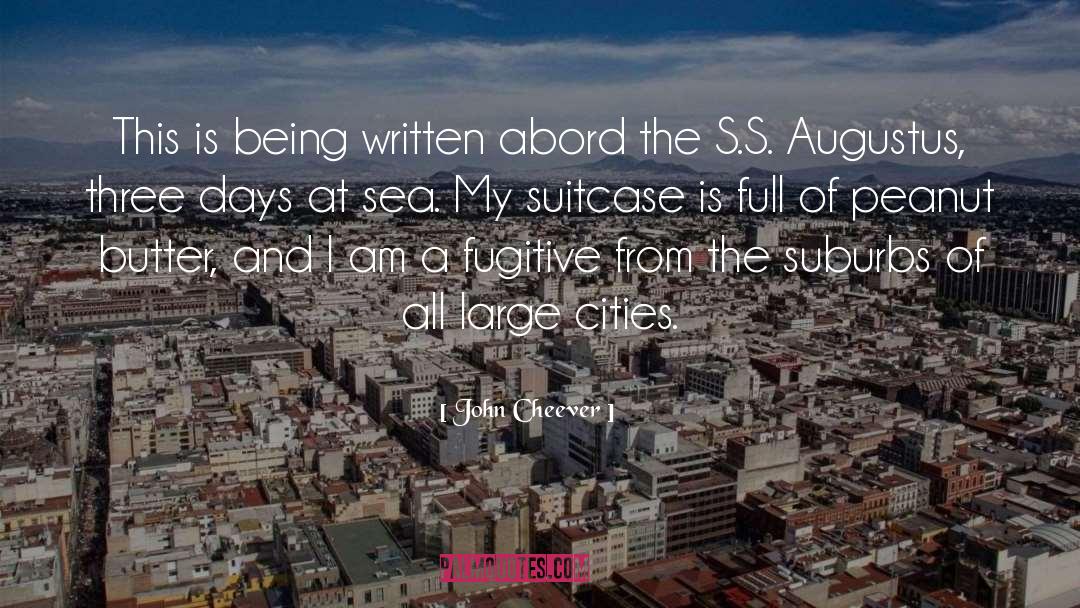 Suitcase quotes by John Cheever