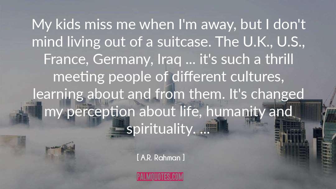 Suitcase quotes by A.R. Rahman