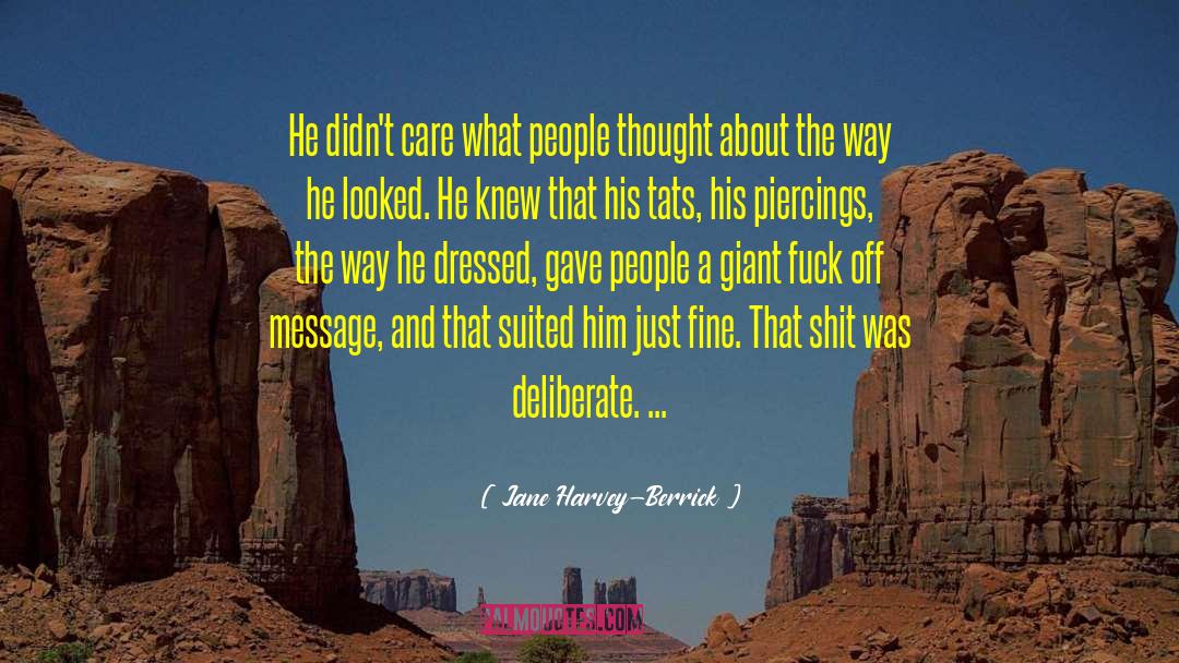 Suited quotes by Jane Harvey-Berrick