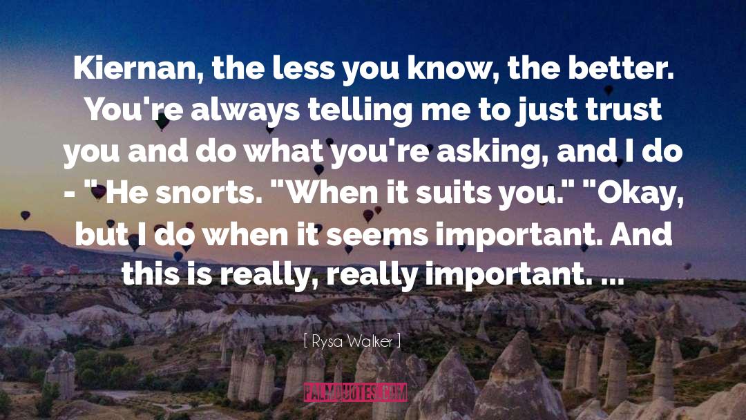 Suits You quotes by Rysa Walker