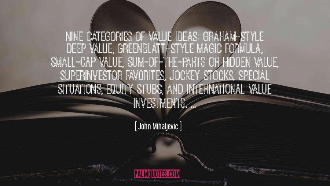 Sum Of The Parts quotes by John Mihaljevic