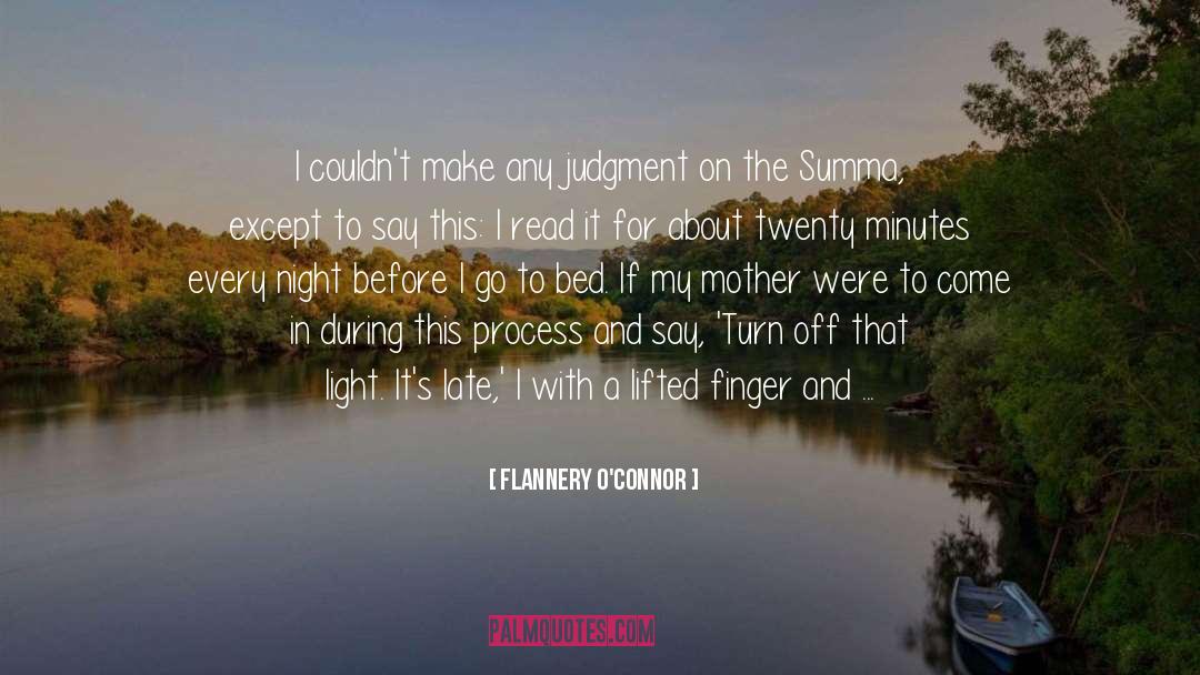 Summa quotes by Flannery O'Connor