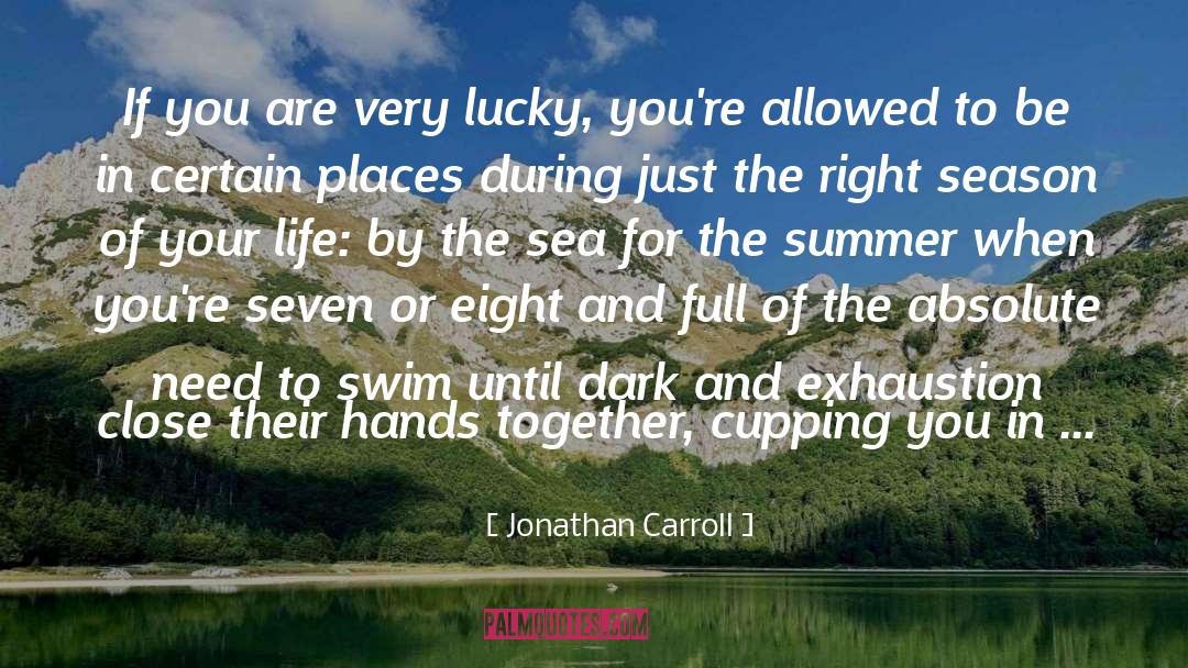 Summer And Swimming quotes by Jonathan Carroll