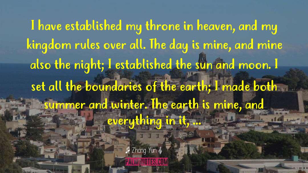 Summer And Winter quotes by Zhang Yun