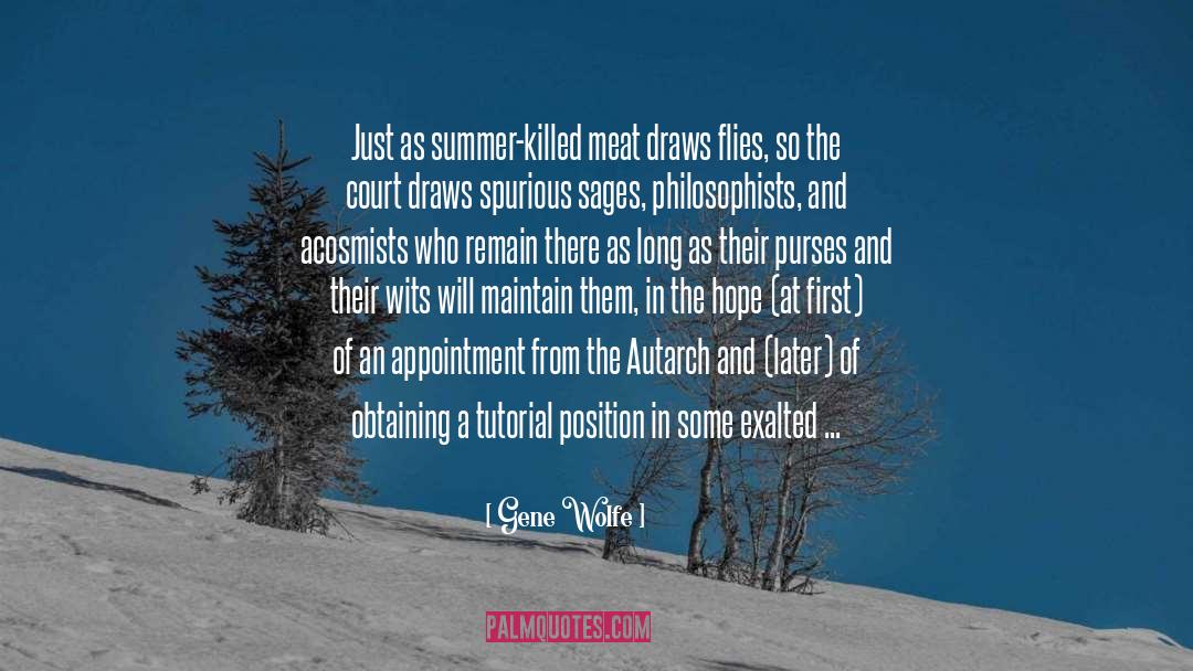Summer City quotes by Gene Wolfe