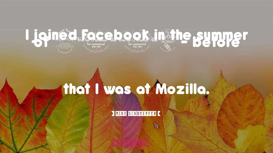 Summer Facebook Status quotes by Mike Schroepfer