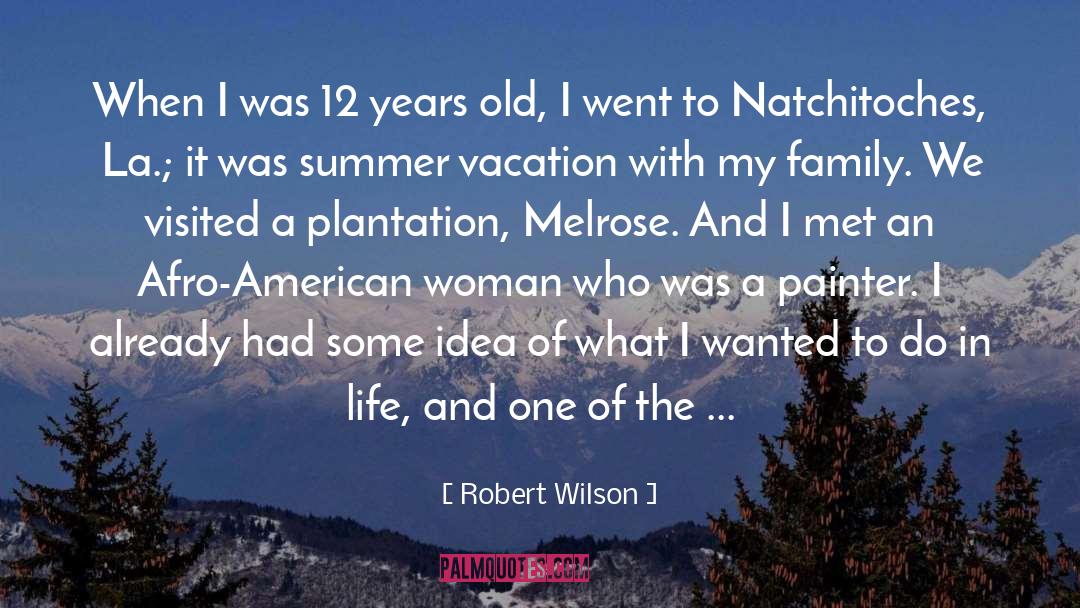 Summer Holiday With Family quotes by Robert Wilson