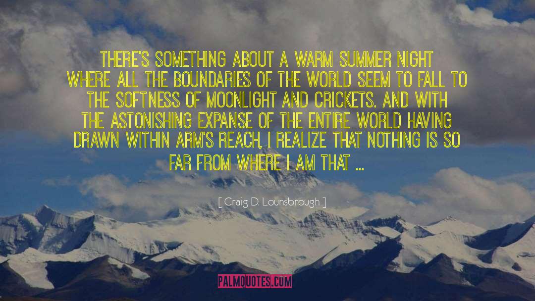 Summer Night quotes by Craig D. Lounsbrough