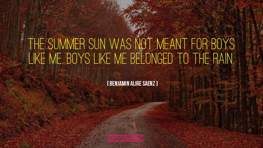 Summer Sun quotes by Benjamin Alire Saenz