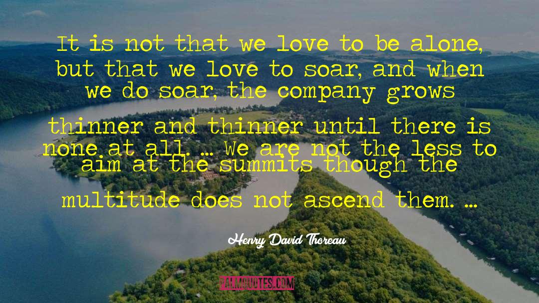 Summits quotes by Henry David Thoreau