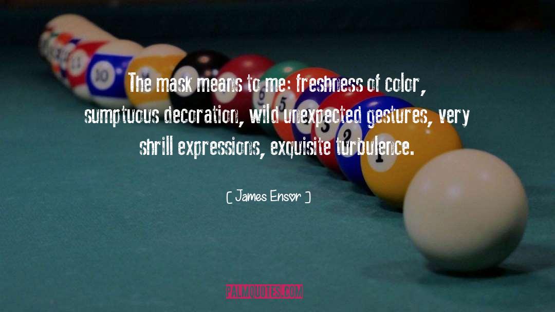 Sumptuous quotes by James Ensor