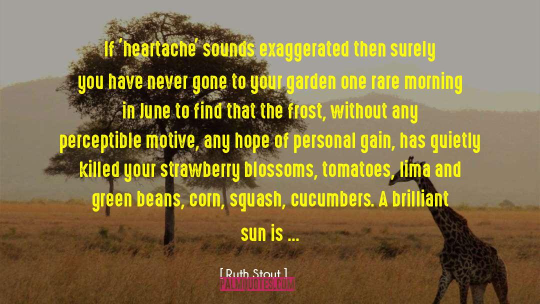 Sun And Steel quotes by Ruth Stout