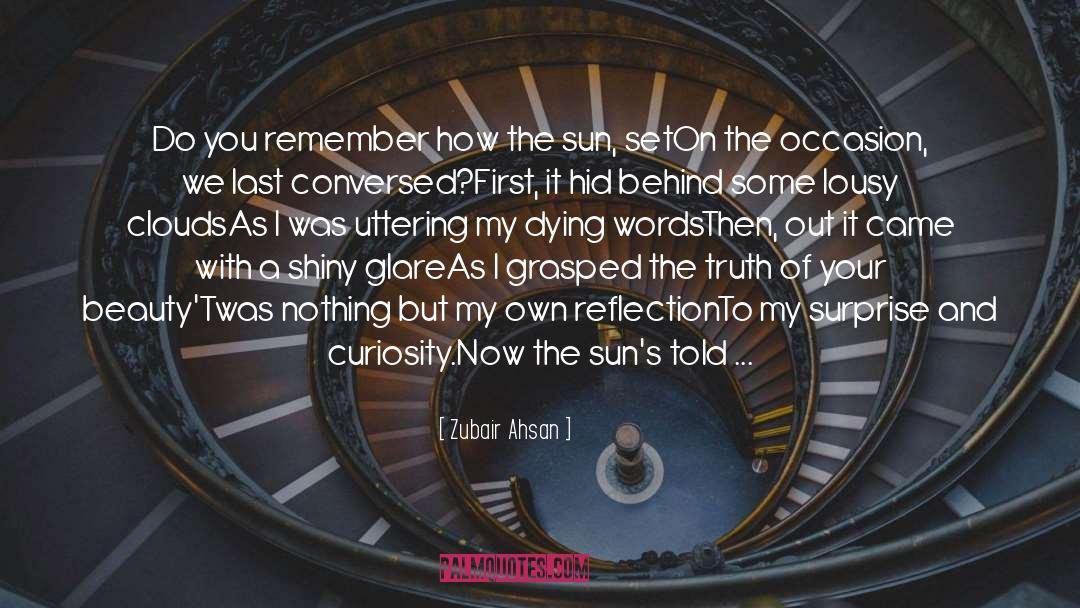 Sun Glare Shield quotes by Zubair Ahsan