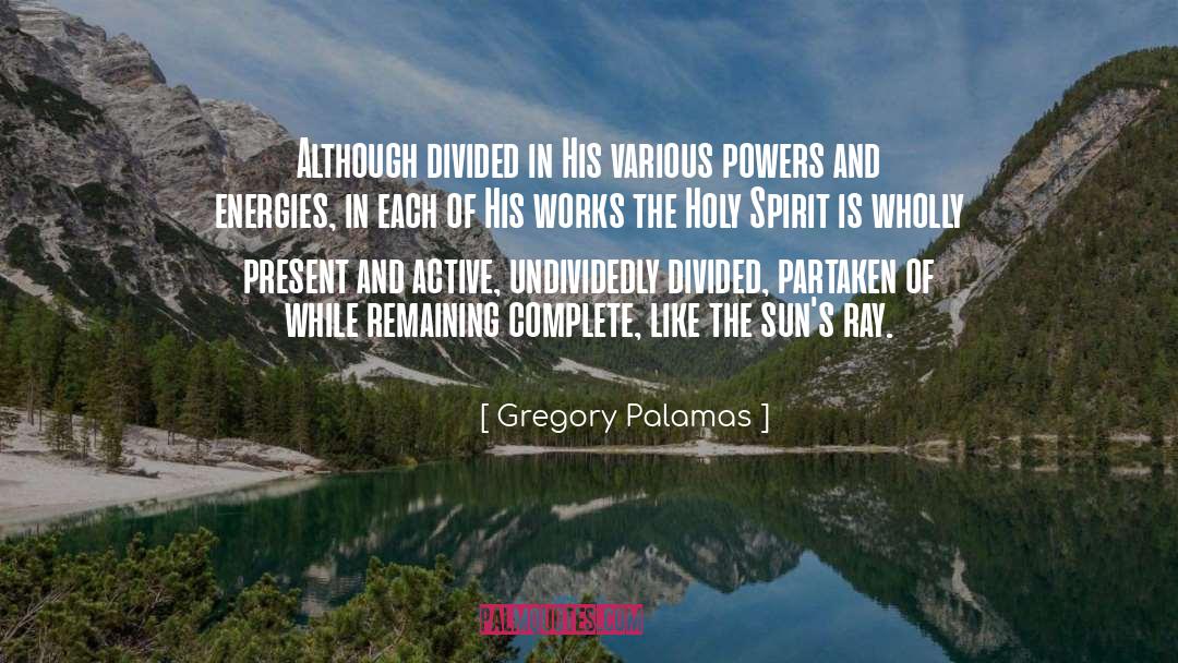 Sun Rays quotes by Gregory Palamas