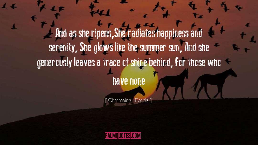 Sun Summer quotes by Charmaine J Forde