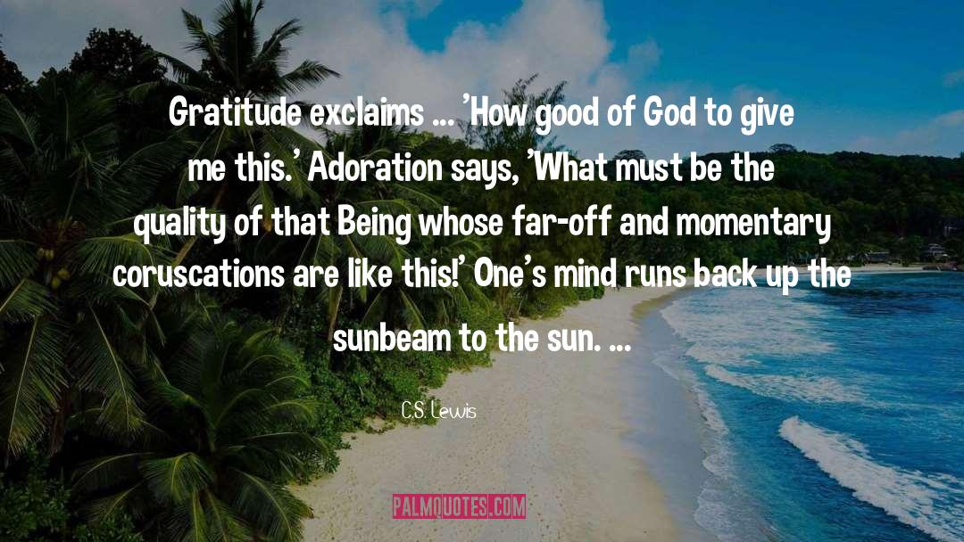 Sunbeam quotes by C.S. Lewis