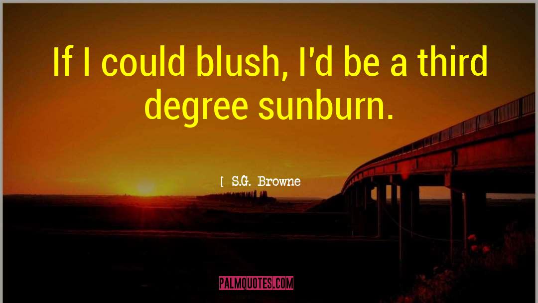 Sunburn quotes by S.G. Browne