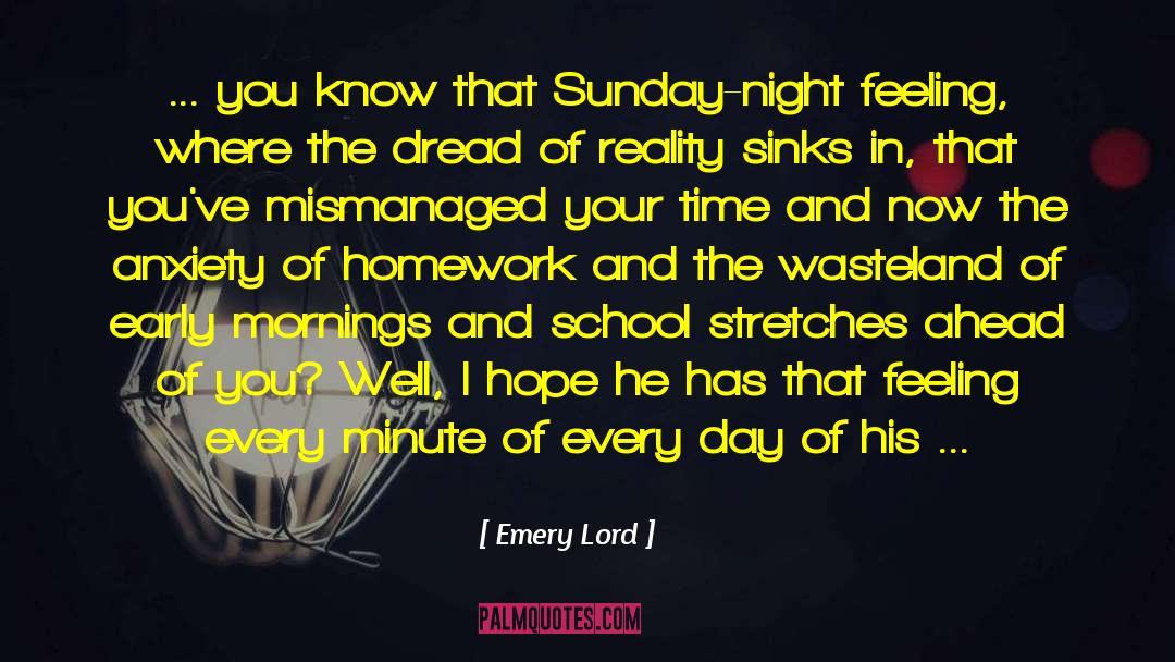 Sunday Night quotes by Emery Lord