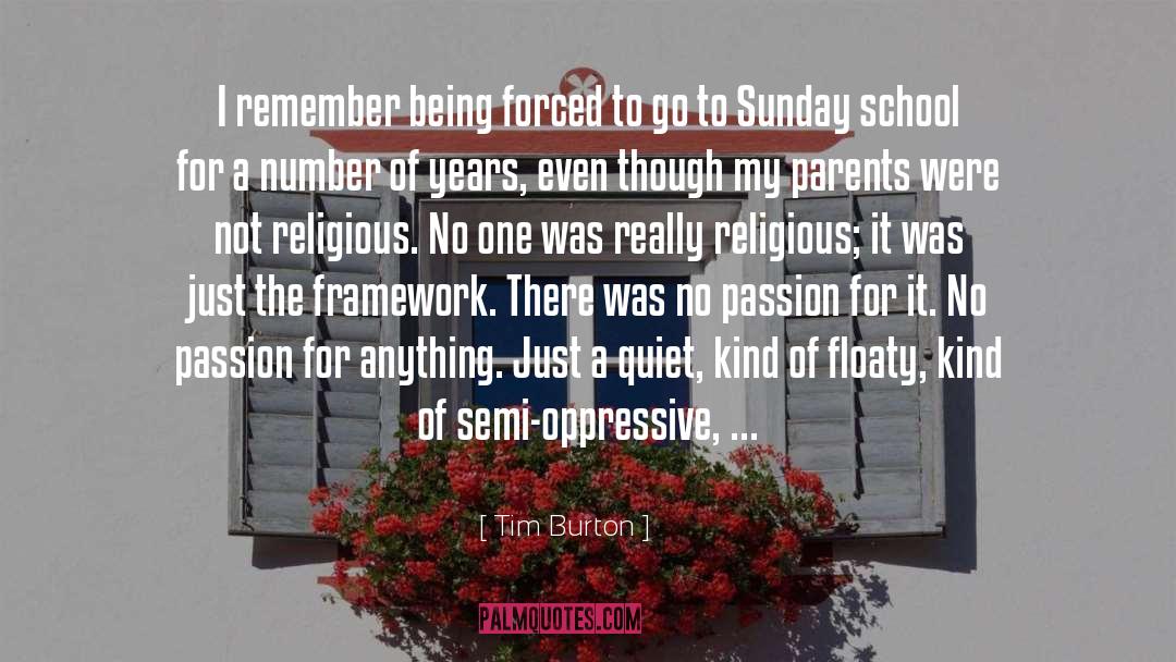 Sunday School quotes by Tim Burton