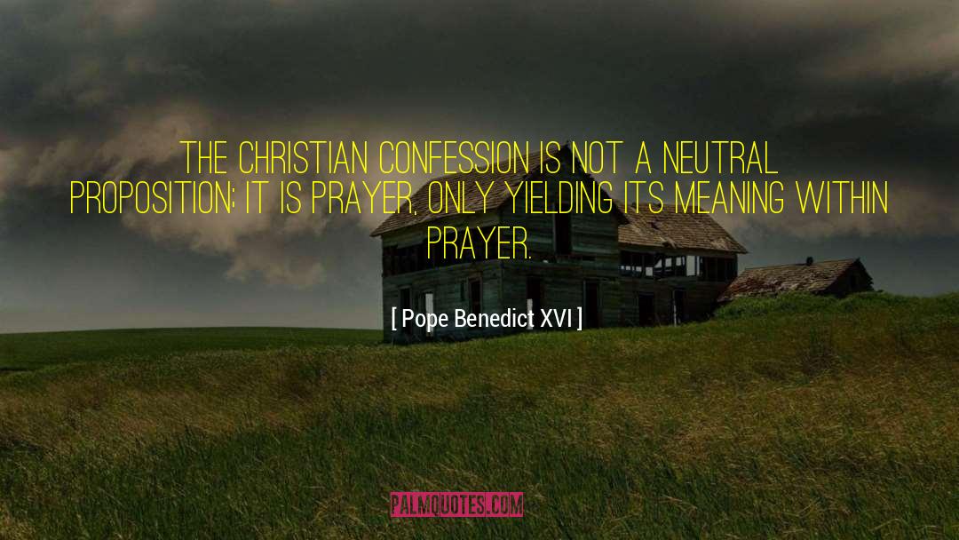 Sunder Confession quotes by Pope Benedict XVI