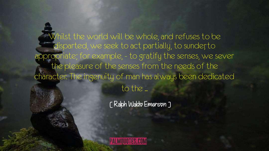 Sunder quotes by Ralph Waldo Emerson