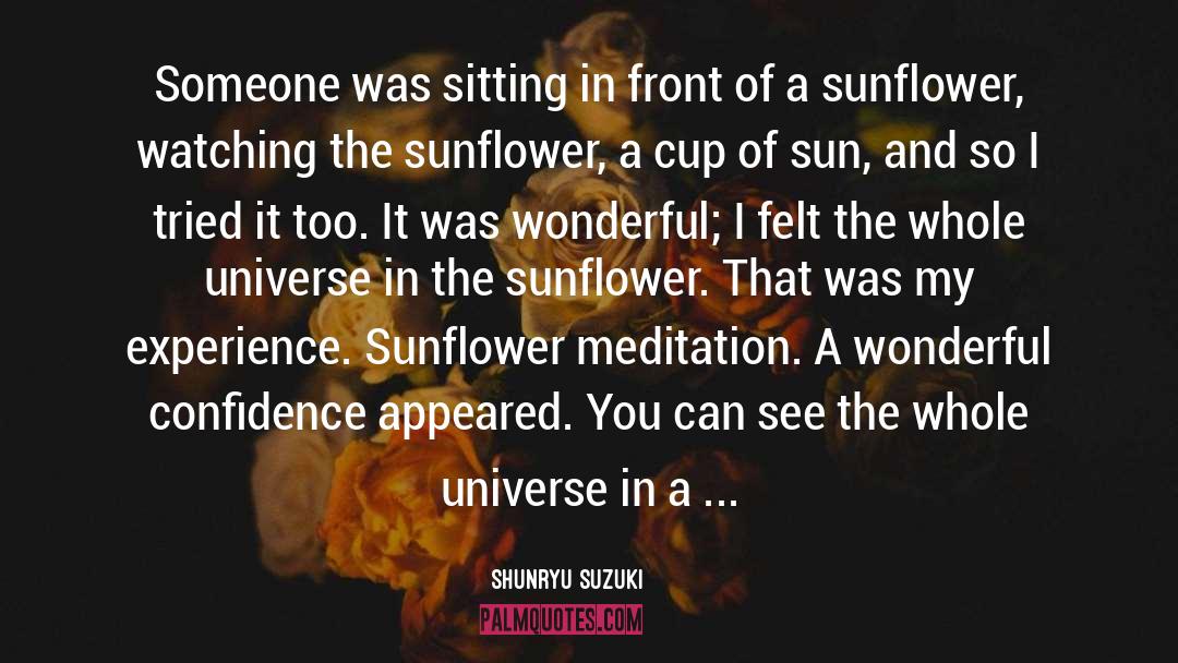 Sunflower Day quotes by Shunryu Suzuki