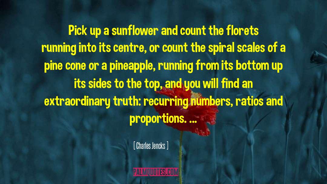 Sunflower quotes by Charles Jencks