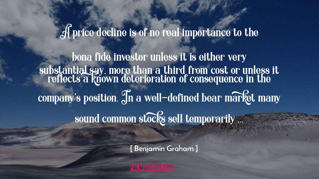 Sunk Cost Fallacy quotes by Benjamin Graham