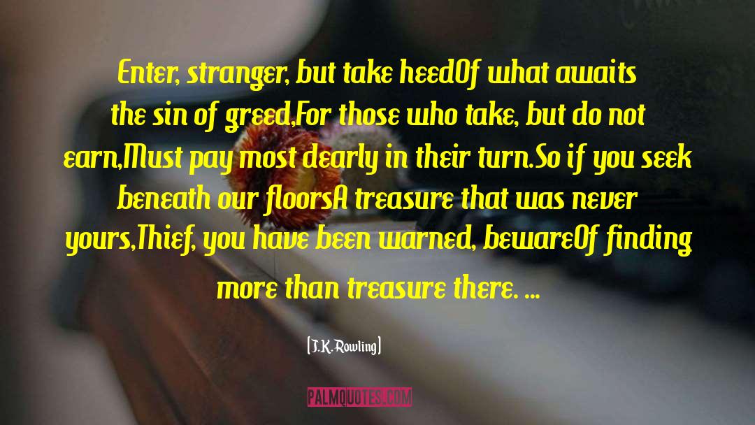 Sunken Treasure quotes by J.K. Rowling