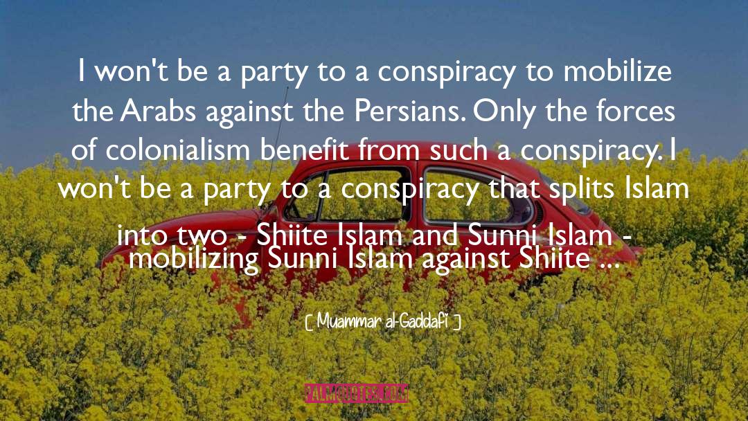 Sunni quotes by Muammar Al-Gaddafi