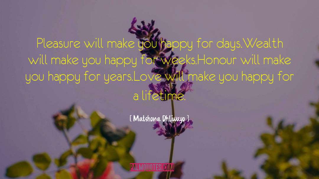 Sunny Happy Days quotes by Matshona Dhliwayo