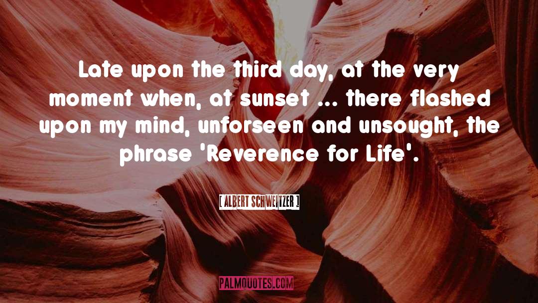 Sunrise And Sunset quotes by Albert Schweitzer