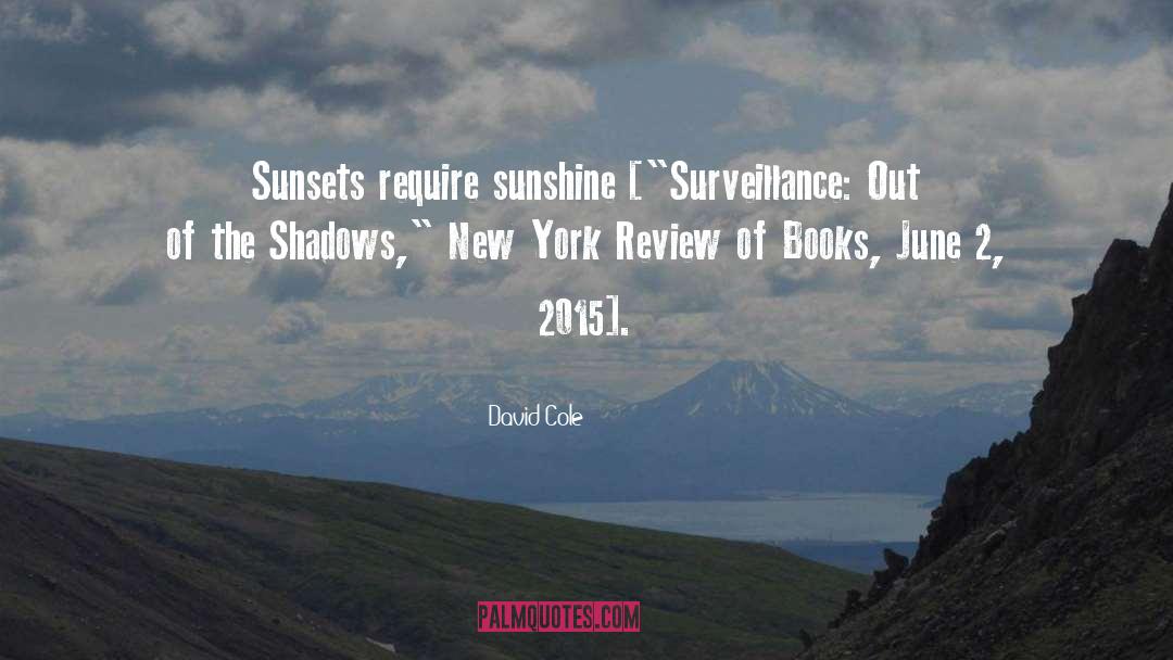 Sunset Laws quotes by David Cole