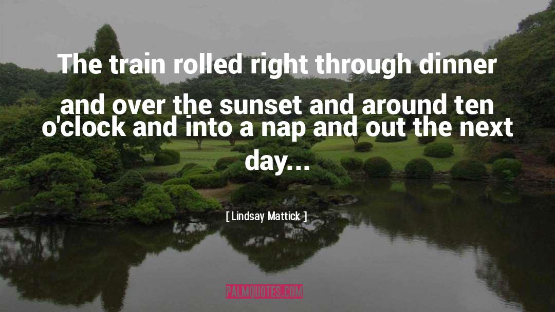 Sunset quotes by Lindsay Mattick