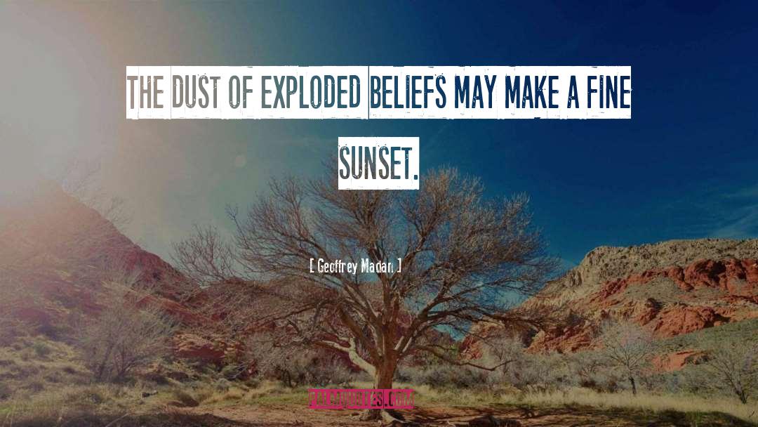 Sunset Reminder quotes by Geoffrey Madan