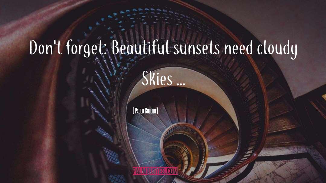 Sunset Sky quotes by Paulo Coelho