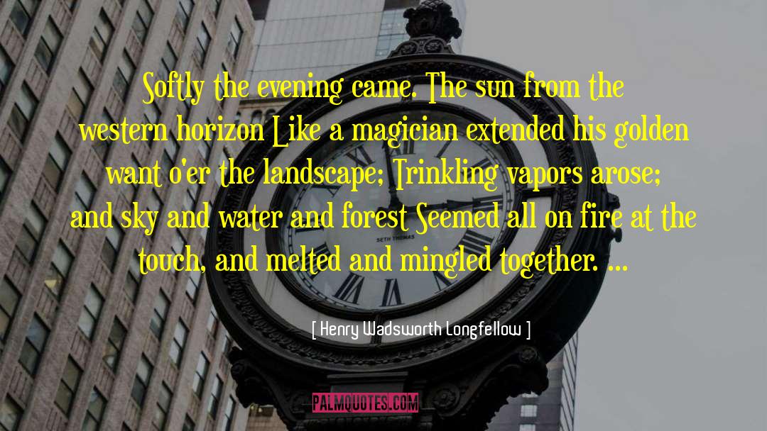 Sunset Sky quotes by Henry Wadsworth Longfellow