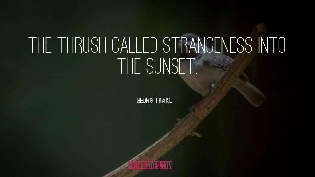 Sunsets quotes by Georg Trakl