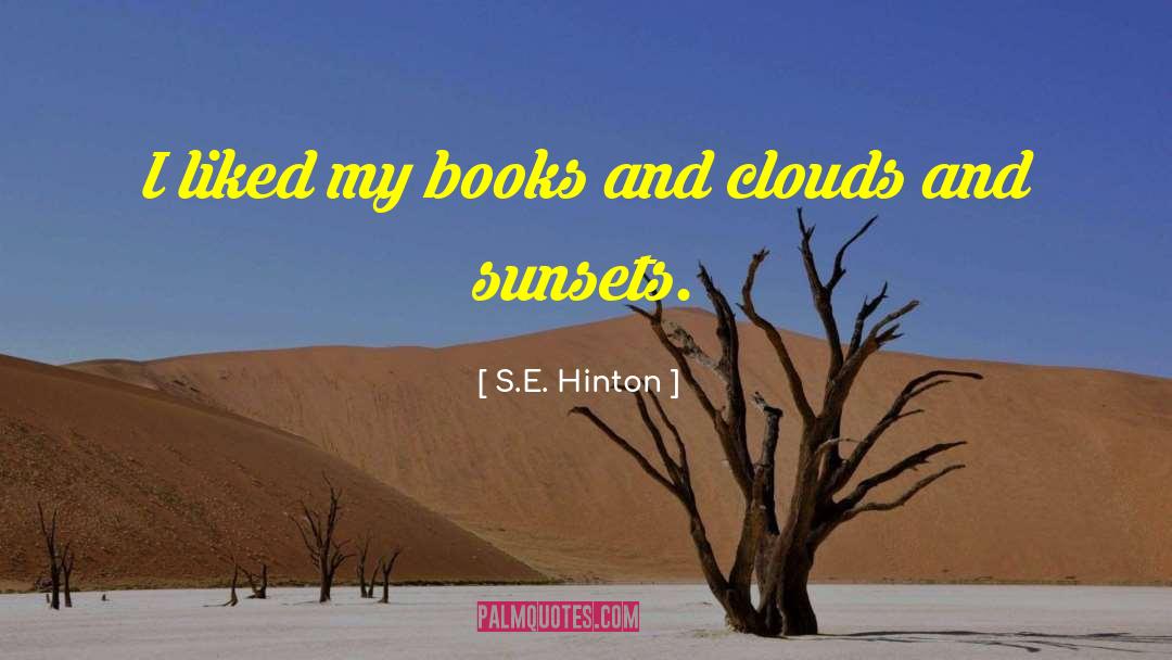 Sunsets quotes by S.E. Hinton