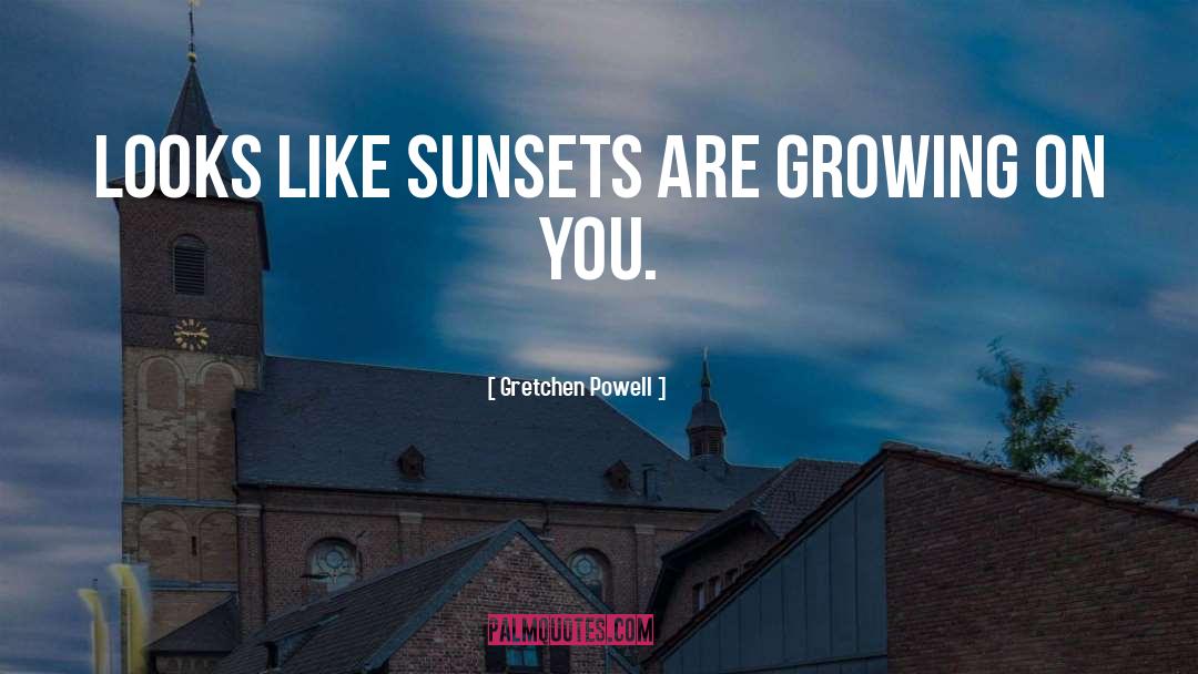 Sunsets quotes by Gretchen Powell