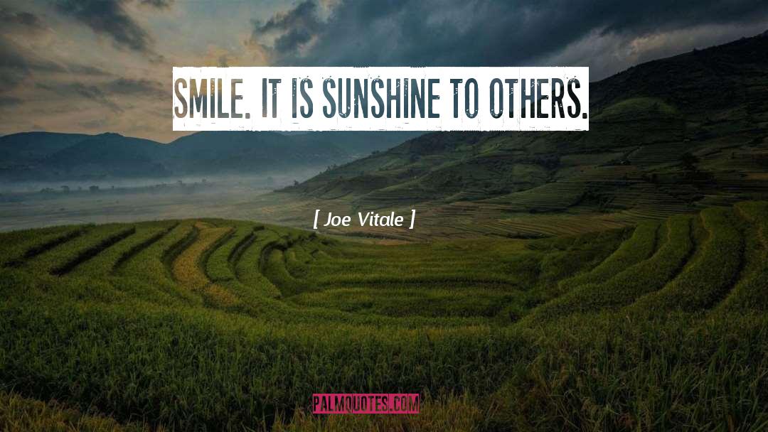 Sunshine quotes by Joe Vitale