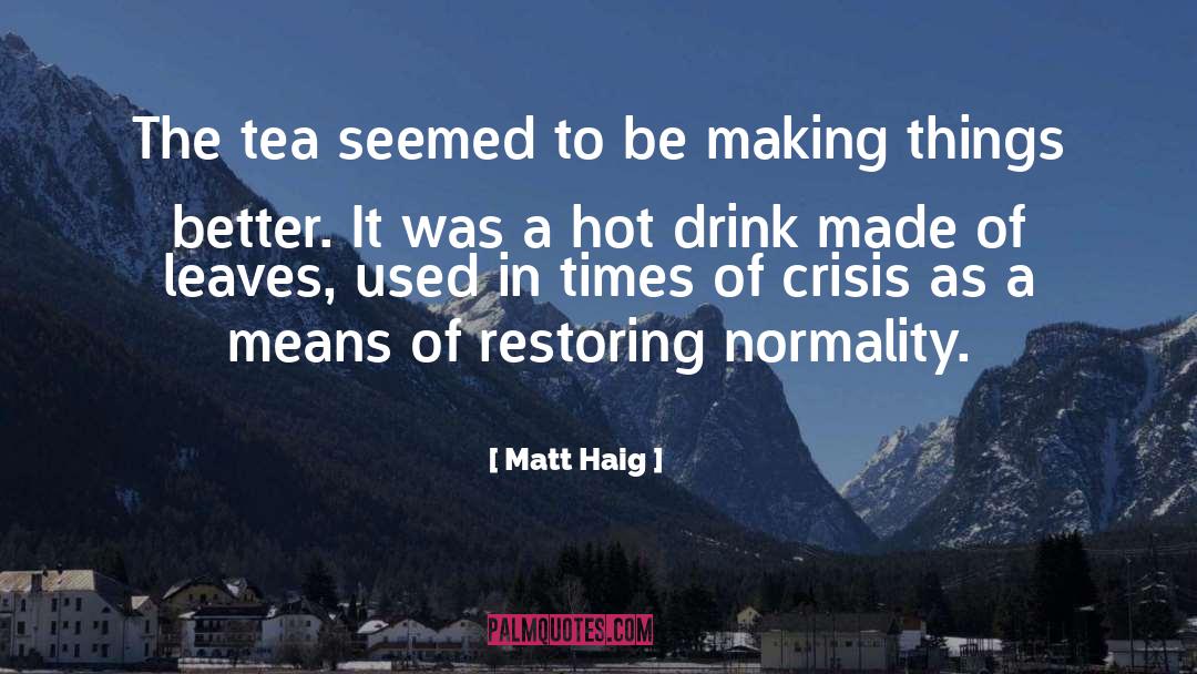 Sunyatta Tea quotes by Matt Haig