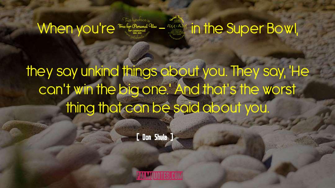 Super Mario quotes by Don Shula