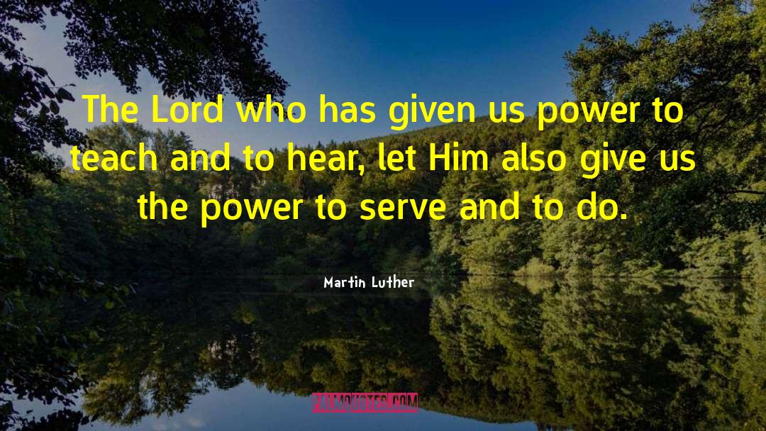 Super Power quotes by Martin Luther