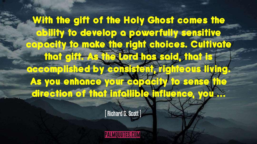 Super Sensitive Sense quotes by Richard G. Scott