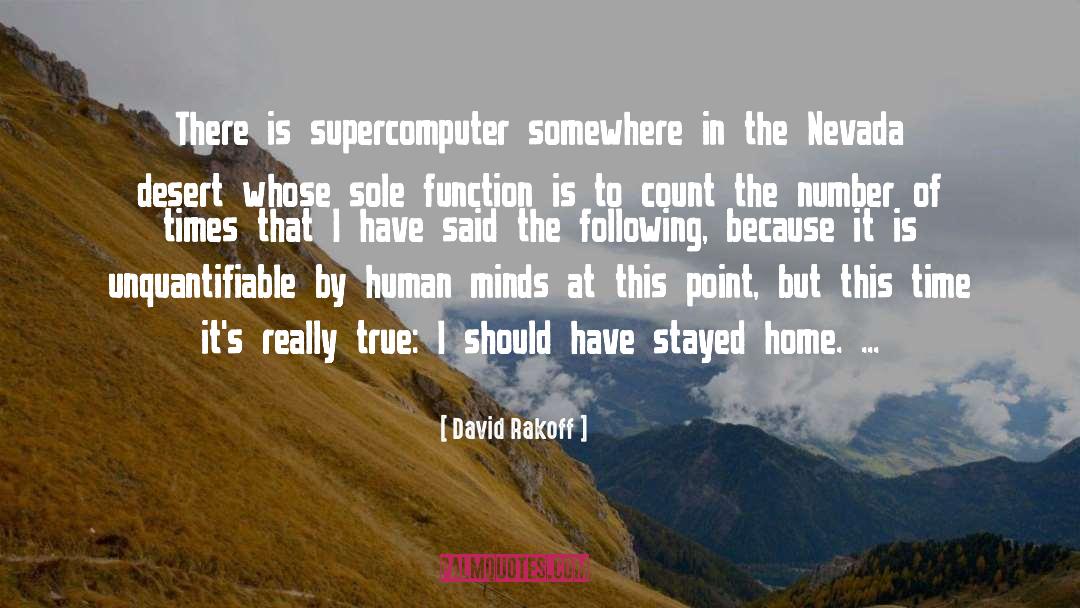 Supercomputer quotes by David Rakoff