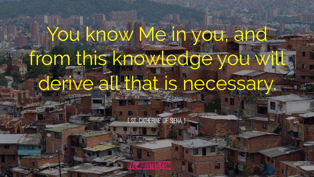 Superficial Knowledge quotes by St. Catherine Of Siena