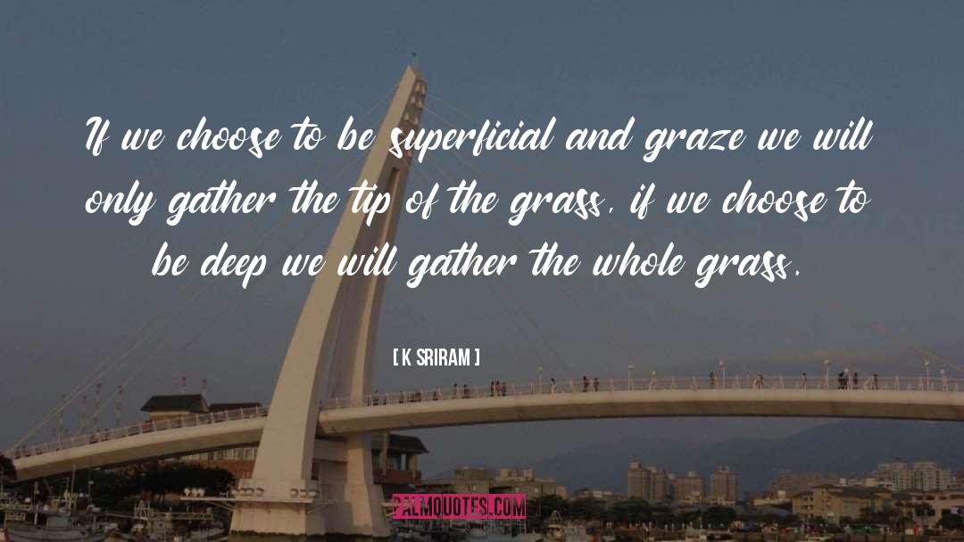 Superficial quotes by K SRIRAM