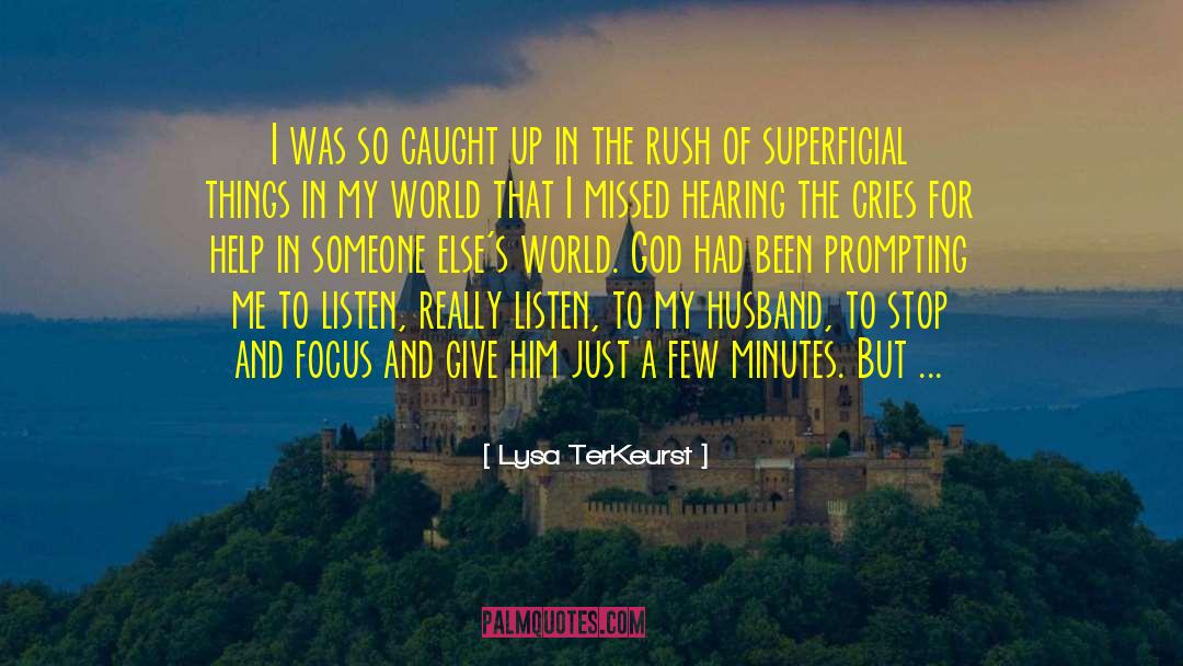 Superficial Things quotes by Lysa TerKeurst