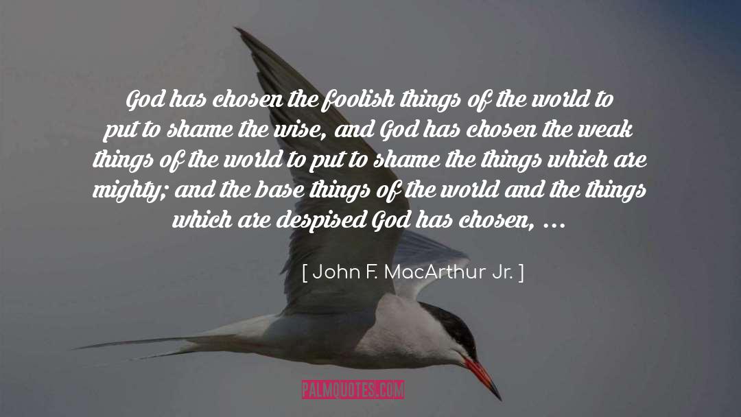 Superficial Things quotes by John F. MacArthur Jr.